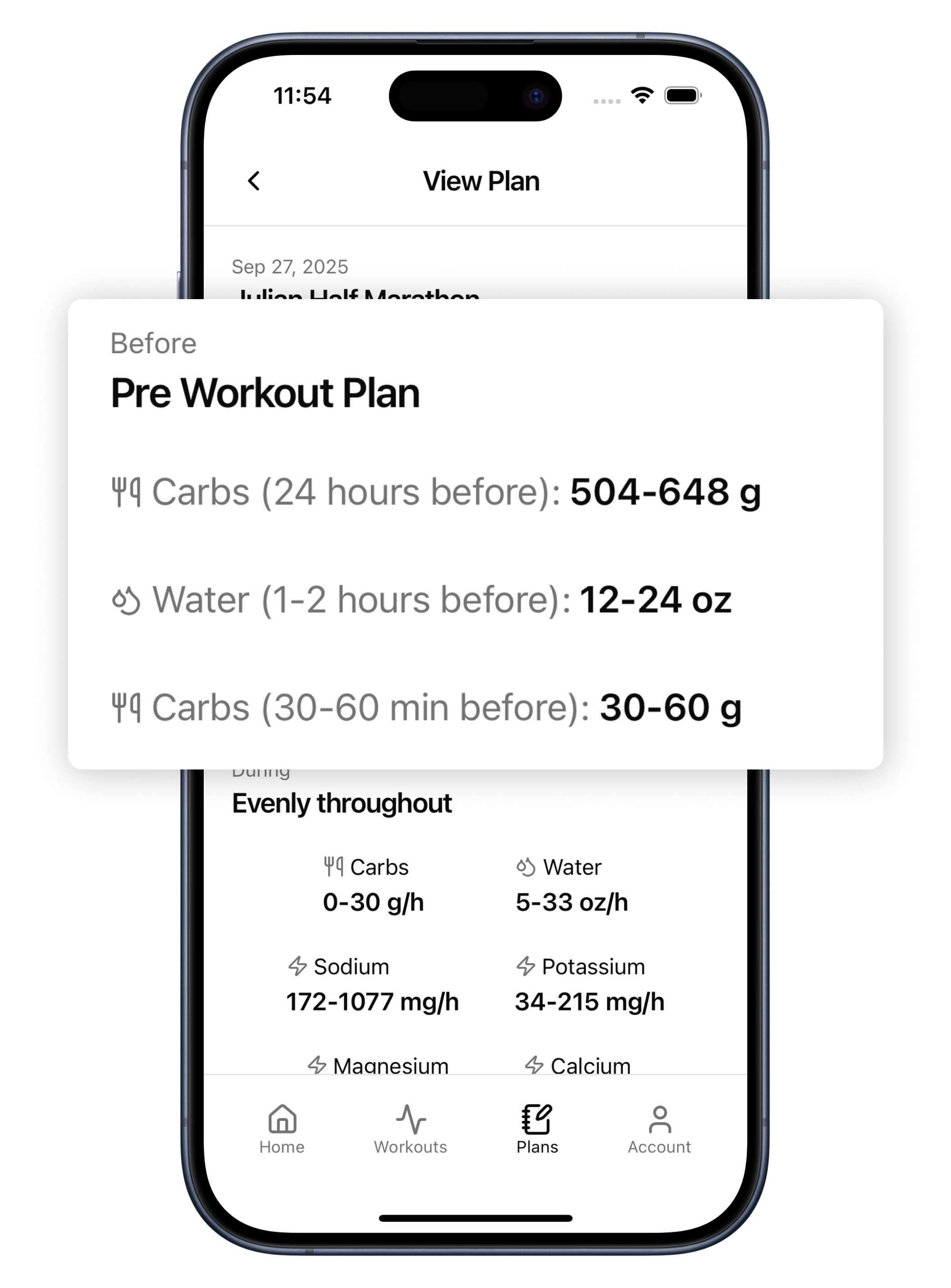 Custom Training Plan Overview