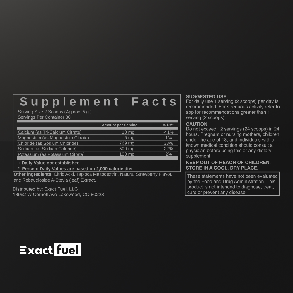 Supplement facts